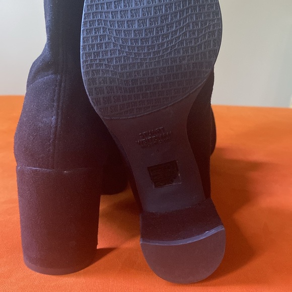 Stuart Weitzman Stretch Suede Sock Boots (Sz 4) - Picture 6 of 6